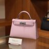 Mini Kelly Epsom Mauve Sylvestre PHW