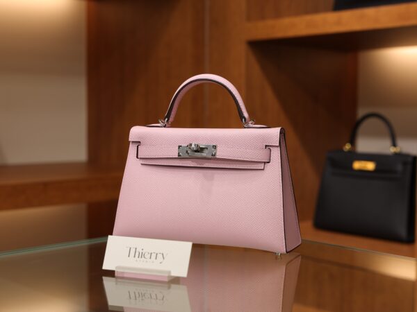 Mini Kelly Epsom Mauve Sylvestre PHW
