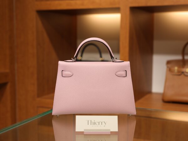 Mini Kelly Epsom Mauve Sylvestre PHW