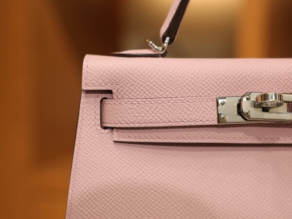 Mini Kelly Epsom Mauve Sylvestre PHW