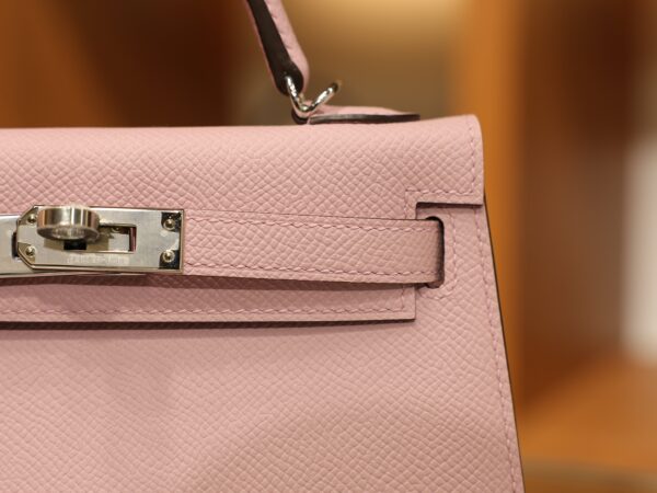 Mini Kelly Epsom Mauve Sylvestre PHW