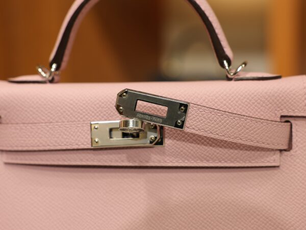 Mini Kelly Epsom Mauve Sylvestre PHW