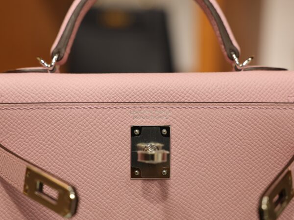 Mini Kelly Epsom Mauve Sylvestre PHW