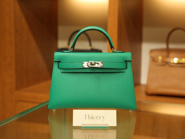 Mini Kelly Epsom Vert Jade PHW