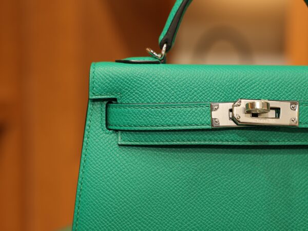 Mini Kelly Epsom Vert Jade PHW