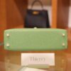 Mini Kelly Epsom Vert Criquet GHW
