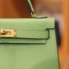 Mini Kelly Epsom Vert Criquet GHW