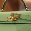 Mini Kelly Epsom Vert Criquet GHW