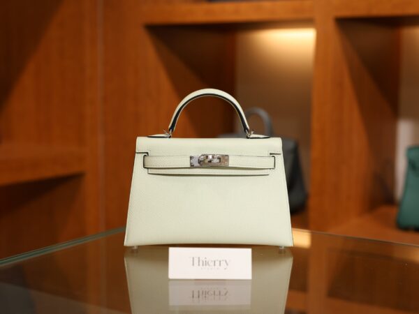 Mini Kelly Epsom Vert Fizz PHW