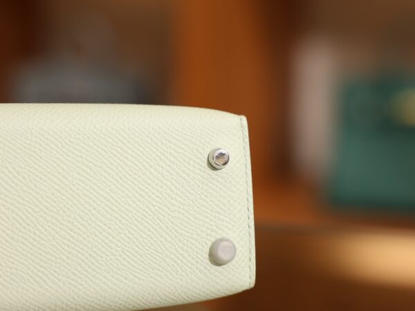 Mini Kelly Epsom Vert Fizz PHW