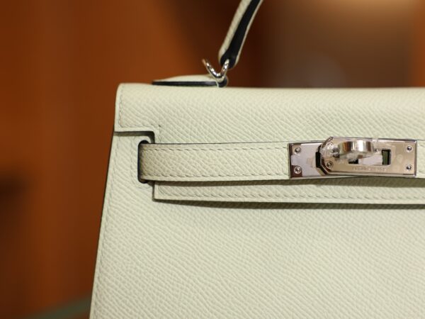 Mini Kelly Epsom Vert Fizz PHW
