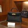 Mini Kelly Epsom Black GHW