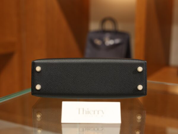 Mini Kelly Epsom Black GHW