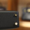 Mini Kelly Epsom Black GHW