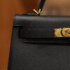 Mini Kelly Epsom Black GHW
