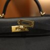 Mini Kelly Epsom Black GHW