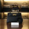 Mini Kelly Epsom Black GHW