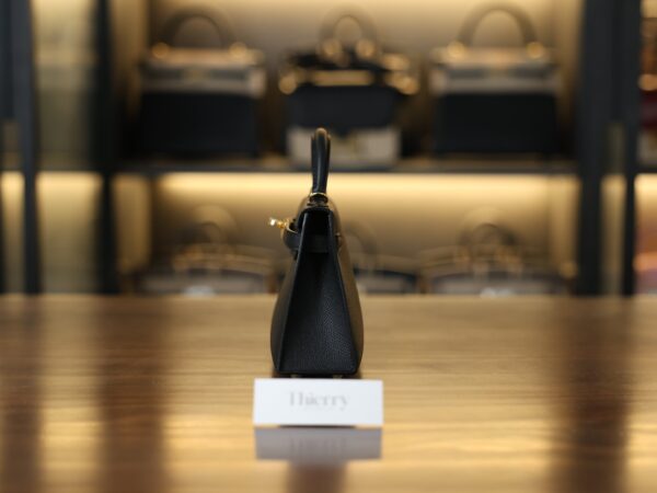 Mini Kelly Epsom Black GHW