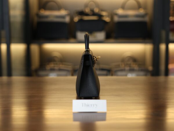 Mini Kelly Epsom Black GHW