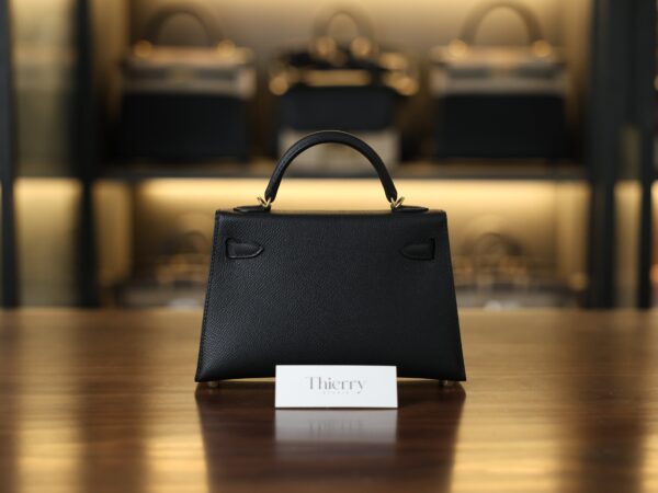 Mini Kelly Epsom Black GHW
