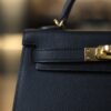 Mini Kelly Epsom Black GHW