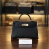 Mini Kelly Epsom Black RGHW