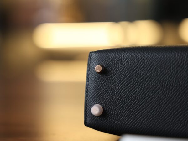 Mini Kelly Epsom Black RGHW