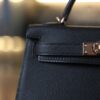 Mini Kelly Epsom Black RGHW
