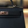 Mini Kelly Epsom Black RGHW