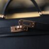 Mini Kelly Epsom Black RGHW