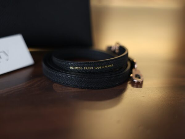 Mini Kelly Epsom Black RGHW