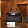 Mini Kelly Epsom Black PHW