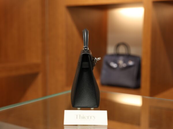 Mini Kelly Epsom Black PHW