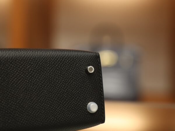 Mini Kelly Epsom Black PHW