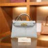 Mini Kelly Epsom Bleu Brume GHW