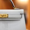 Mini Kelly Epsom Bleu Brume GHW