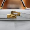 Mini Kelly Epsom Bleu Brume GHW