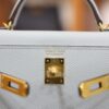 Mini Kelly Epsom Bleu Brume GHW
