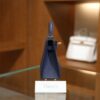 Mini Kelly Epsom Bleu Saphir GHW