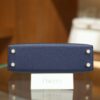 Mini Kelly Epsom Bleu Saphir GHW
