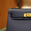 Mini Kelly Epsom Bleu Saphir GHW