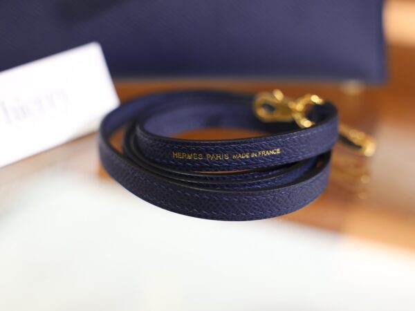Mini Kelly Epsom Bleu Saphir GHW