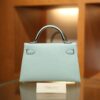 Mini Kelly Epsom Bleu Zephyr PHW
