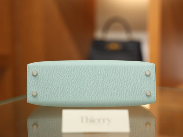 Mini Kelly Epsom Bleu Zephyr PHW