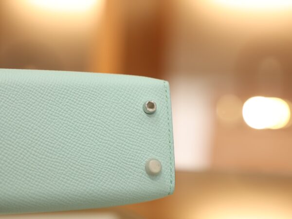 Mini Kelly Epsom Bleu Zephyr PHW