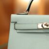 Mini Kelly Epsom Bleu Zephyr PHW
