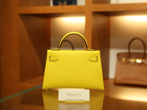 Mini Kelly Epsom Jaune de Naples GHW