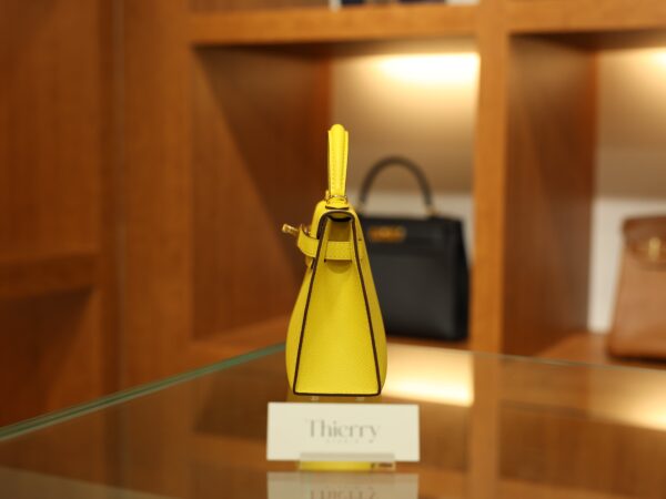 Mini Kelly Epsom Jaune de Naples GHW