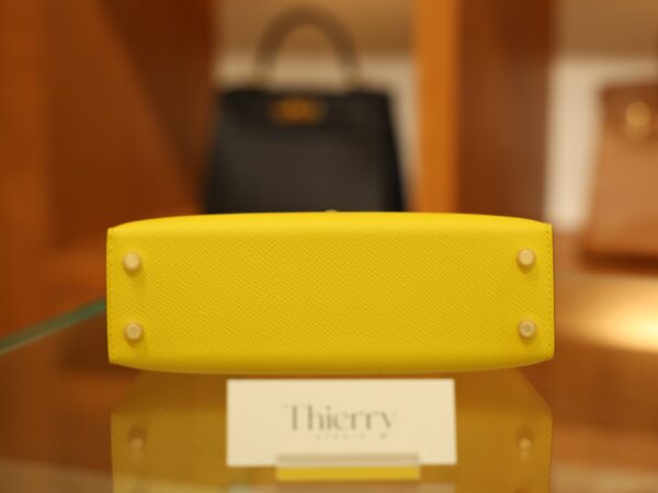 Mini Kelly Epsom Jaune de Naples GHW