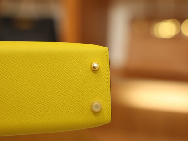 Mini Kelly Epsom Jaune de Naples GHW